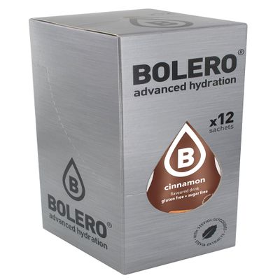 12 x Bolero Powdered Drinks Classic 9 g Sachet Cinnamon
