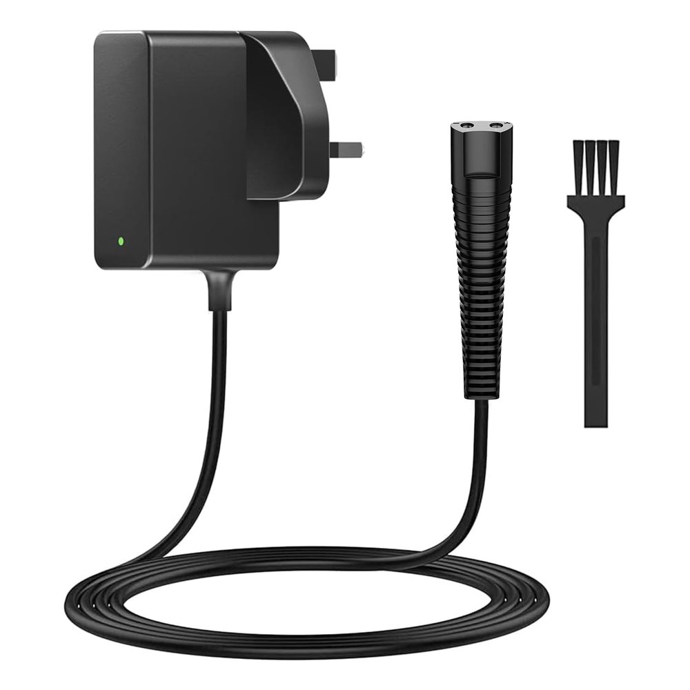 12V Shaver Charger Compatible with Braun Series 1, 3, 5, 7, 9 Trimmer Beard 3 Pin Chargers Power Lead 5544, 5409, 7220, 5377, Epilatpower or Silk-Epil 9, 7, 5, Razor (Not Fit for All-in-one trimmer)