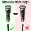 12V Shaver Charger Compatible with Braun Series 1, 3, 5, 7, 9 Trimmer Beard 3 Pin Chargers Power Lead 5544, 5409, 7220, 5377, Epilatpower or Silk-Epil 9, 7, 5, Razor (Not Fit for All-in-one trimmer) view 2