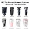 12V Shaver Charger Compatible with Braun Series 1, 3, 5, 7, 9 Trimmer Beard 3 Pin Chargers Power Lead 5544, 5409, 7220, 5377, Epilatpower or Silk-Epil 9, 7, 5, Razor (Not Fit for All-in-one trimmer) view 4