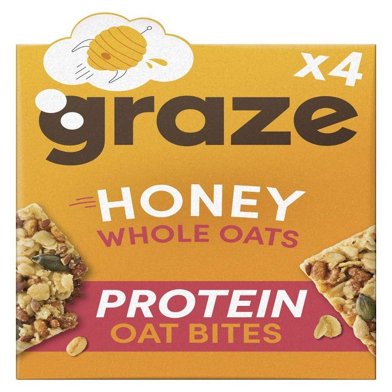 Graze Honey Protein Oat Bites, 120 g
