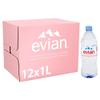 Evian Still Natural Mineral Water 12 x 1L view 1