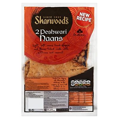 Sharwood's Peshwari Naans 2 Pack 260g