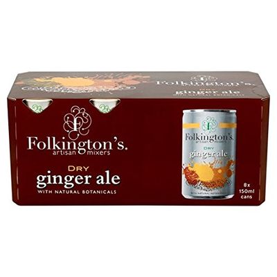 Folkington's Dry Ginger Ale 8 x 150ml