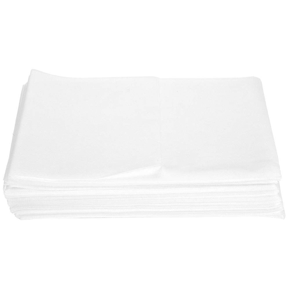 10pcs Massage Couch Cover for Salon Non-woven Disposable Bed Sheet Waterproof Spa Massage Mattress Cover Protector (White)