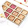 Ghasitaram Gifts Rakhi Gifts for Brothers Rakhi Gifts Natural Fruit Assorted Sugarfree Sweets White Box with Beads Rakhi view 1