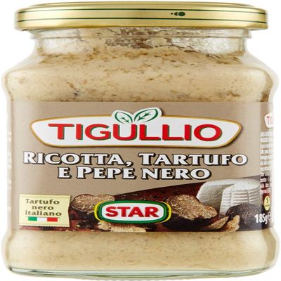 3X Star Tigullio GranPesto Ricotta Tartufo Pepe Nero, Truffle and Black Pepper 190g Pesto Sauce