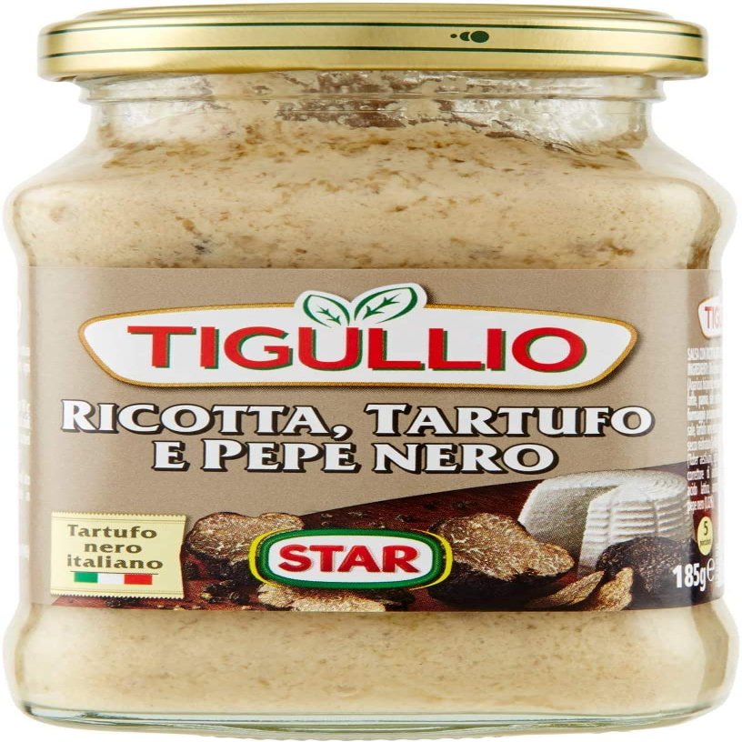 3X Star Tigullio GranPesto Ricotta Tartufo Pepe Nero, Truffle and Black Pepper 190g Pesto Sauce