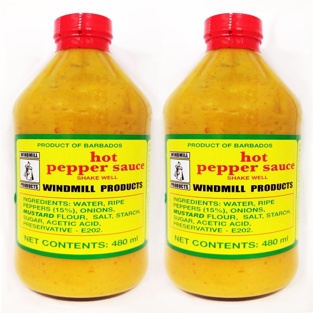 Windmill Products Hot Pepper Sauce 480ml (Pack of 2)