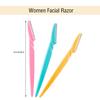 12 Pieces Eyebrow Razor Shaper Shavers Trimmers for Women and Men Face Hair Removers (Pink, Yellow, Blue) view 2