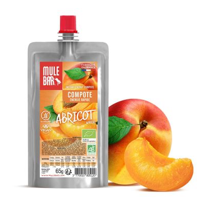 Mule Bar Organic and Plant Based Apricot Fruit Pulp 65 g