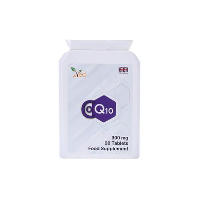 VED Ubiquinone Coenzyme Q10 300 mg Supplement, 90 Vegan CoQ10 Tablets, Super Strength Vegan Friendly Naturally Fermented CoQ10 Supplement, Non-GMO, 3 Months Supply.