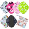 6PCS Small Cloth Menstrual Pads for Light Flow, Washable Bamboo Sanitary Pad and 1 Wet Bag(S 8 inch) view 1