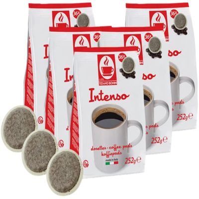 Caffe Bonini Compatible Pads for Senso, Intense, Dark, Strong Roast x36 (Pack of 5, 180 total)