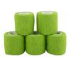 5 Rolls/Set Self Adhesive Bandage Tape Waterproof Adhering Stick Bandage Self Grip Roll Stretch Athletic Tape for Ankle Sprains & Swelling(Green) view 1