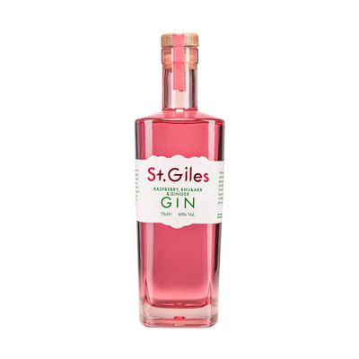 St Giles Raspberry Rhubarb & Ginger Gin 40% ABV 70cl Distilled 5 Times Made With Fresh Fruit - Enjoy The Raspberry Infusion