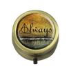 Qien BaiSei Bronze Round 3-Compartment Pill Box/Case view 1