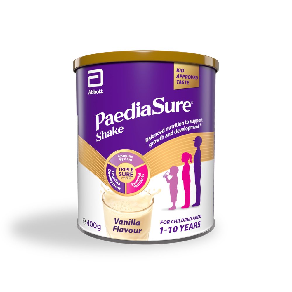 PaediaSure Shake  Vanilla Flavour  400g  Balanced Nutritional Supplement Drink  Multivitamin for Kids  With Protein, Carbohydrates & Minerals  Supports Growth & Development  Vegetarian