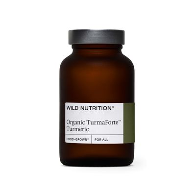 Wild Nutrition Food-Grown Turmaforte Turmeric | Organic Turmeric Capsules | High Absorption Muscle & Joint, Antioxidant, & Immune Support | Curcumin Supplements | 60 Capsules
