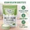 EASY YUMMY - Agar Agar (100g), Vegan Gelatin Powder, 100% Pure, No Additives, European Quality, Halal view 3