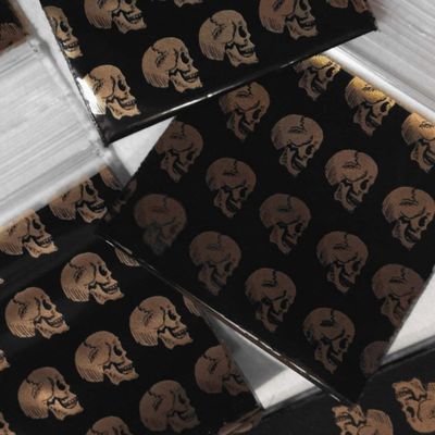 200-1.25" x 1.25" 125125 Skull Small Zipper Lock Baggies Craft Resealable Plastic Baggy 2 Mil Zipper Poly Bags