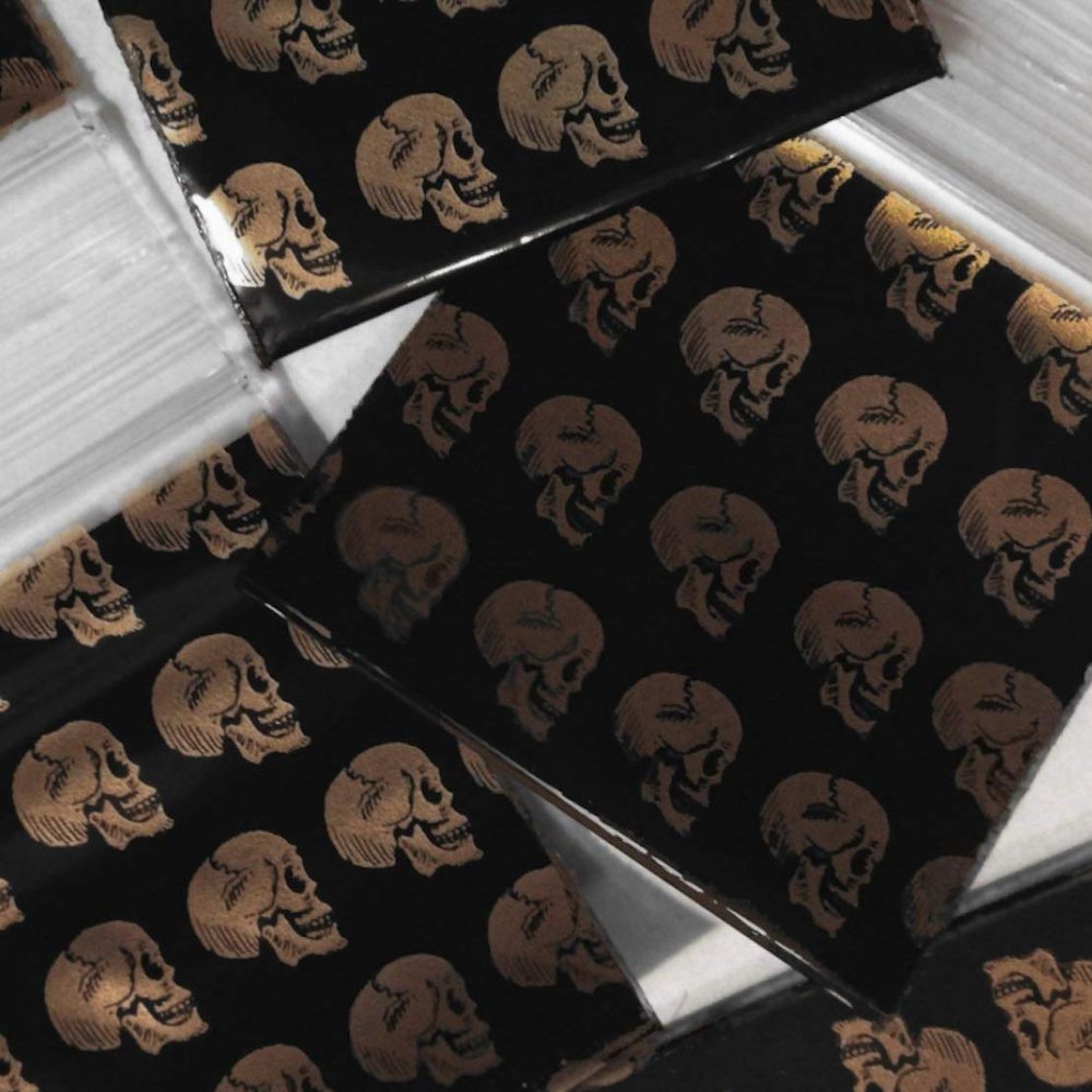 200-1.25" x 1.25" 125125 Skull Small Zipper Lock Baggies Craft Resealable Plastic Baggy 2 Mil Zipper Poly Bags