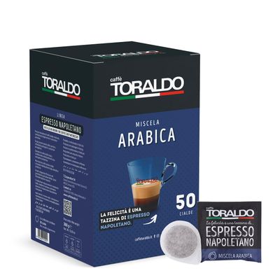 CAFF TORALDO - MISCELA ARABICA - Box 50 PODS ESE44 7g