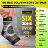 BLITZU Foot Compression Sleeve Plantar Fasciitis Relief Socks Women Ankle Sleeve Support Foot Support for Pain Compression Socks Black XXL view 2