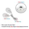 4 Count TENS Wires 3.5mm Plug to 3.5mm Snap Electrode Wires for TENS Unit Electrodes Lead Wires for TENS view 2