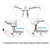 4 Count TENS Wires 3.5mm Plug to 3.5mm Snap Electrode Wires for TENS Unit Electrodes Lead Wires for TENS view 3