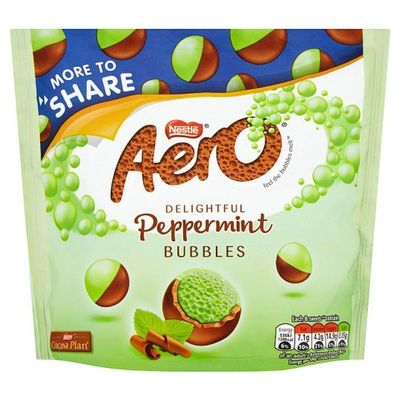 Aero Chocolate Peppermint Bubbles Sharing Pouch, 219g