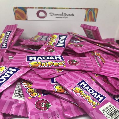 20 x HARIBO MAOAM Raspberry Flavour Fruit Chews Sweets Kids Party by Diamond Sweets