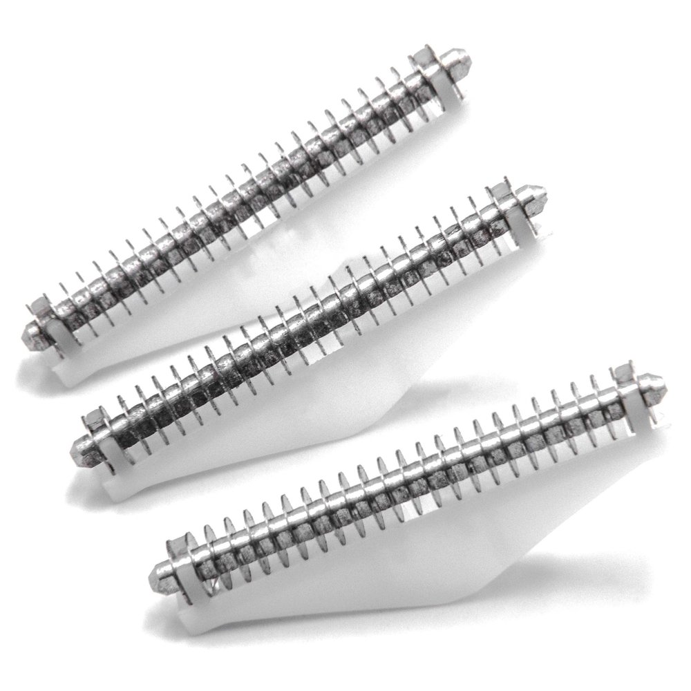 vhbw 3x cutter block compatible with Remington MS3-3000, MS3-3500, MS3-2700, MS3-1700, MS3-2000, MS3-0004, MS3-1000 Razor, Shaver, Trimmer Silver