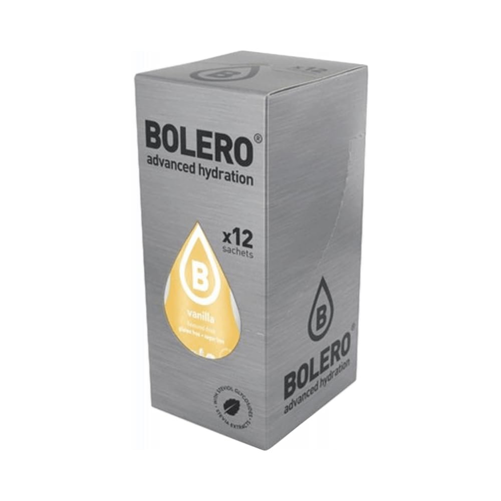 12 x Bolero Powdered Drinks Classic 9 g Sachet Vanilla