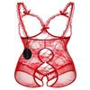 ALLureLove Plus Size Lingerie for Women Sexy One-Piece Teddy Valentine's Day Lingerie Bodysuit, Red, XXXL view 4
