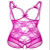 ALLureLove Plus Size Lingerie for Women Sexy One-Piece Teddy Valentine's Day Lingerie Bodysuit, Rose Red, 5X-Large view 3