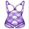 ALLureLove Plus Size Lingerie for Women Sexy One-Piece Teddy Valentine's Day Lingerie Bodysuit, Purple, XXXXL view 3