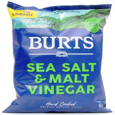 Burts Potato Chips (Sea Salt & Malt Vinegar 4 x 150g)