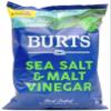 Burts Potato Chips (Sea Salt & Malt Vinegar 4 x 150g) view 1