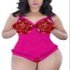 ALLureLove Plus Size Lingerie for Women Sexy One-Piece Teddy Valentine's Day Lingerie Bodysuit - red - XXX-Large view 1