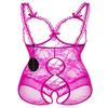 ALLureLove Plus Size Lingerie for Women Sexy One-Piece Teddy Valentine's Day Lingerie Bodysuit - red - XXX-Large view 4