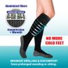 35 Below Compression Socks - As Seen On TV - 2 Pairs in Black; Size Small/Medium - 2-in-1 Compression & Warming Socks - Aluminized Thread with Aerospace Fabric Technology view 3
