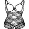 ALLureLove Plus Size Lingerie for Women Sexy One-Piece Teddy Valentine's Day Lingerie Bodysuit - black - XL view 3
