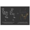 SNPE 2-Way Pelvic Band Hard Type Large Size Large Size Black view 4