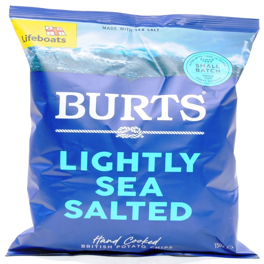 Burts Potato Chips (Sea Salt 4 x 150g)