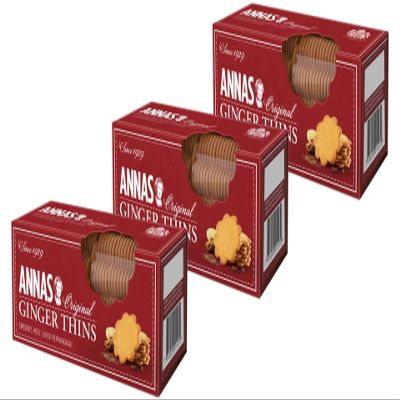 Annas Traditional Swedish Thins (Ginger Thins 3 x 150g)