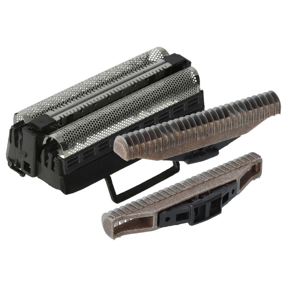 vhbw 2x cutter block, 1x dual shaving foil with frame compatible with Eltron 4830 48.1, 48.0, 48.3 Razor, Shaver, Trimmer - Combo-Pack Black Silver