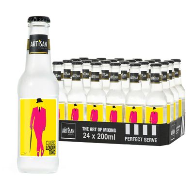 Artisan Classic London Tonic, 20 cl, A Balance of Quinine Bitterness with Natural Sweetness, 4800 ml, Pack of 24