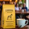 Terbodore | French Vanilla Ground Coffee | 250g Bag | Delicious Vanilla Flavour | Subtle Aroma | Premium Grade | Filter | Medium Roast | Home or Cafe | French Vanilla Ground Coffee view 4