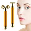 2 IN 1 Face Massager Roller Gold Facial Massager, Electric 3D Face Roller and T Shape Arm Eye Nose Head Massager Instant Face Lift Anti Wrinkles, 19.2X9.8X4.2 cm view 1